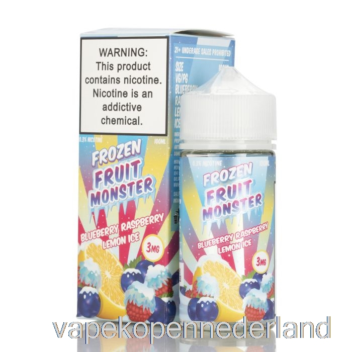 Elektronische Sigaret Vape Ijs Bosbes Framboos Citroen - Bevroren Fruitmonster - 100 Ml 3 Mg